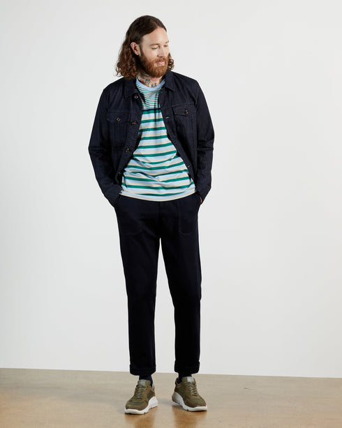 <P>Short Sleeve Stripe T-Shirt</P>
<P><Span>Earn Your Sartorial Stripes With Weights, Our Fun, Fuss-Free T-Shirt. Chuck On...